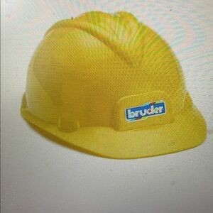 Construction Bruder Hard Hat Yellow Plastic